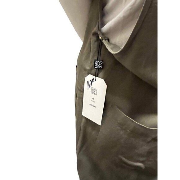 Green linen bib overalls by Clara sun woo - Picture 4 of 12